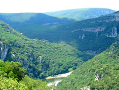 Les gorges de l'Ardèche