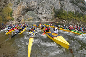 Depart Marathon des Gorges de l'Ardèche