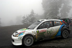 Concurrent d'une épreuve spéciale Rallye Monte Carlo