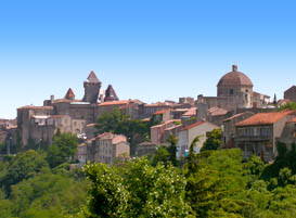 Vue de la ville d'Aubenas