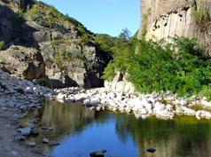 Les coulées basaltiques de Jaujac